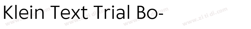 Klein Text Trial Bo字体转换